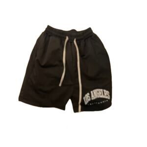 Shien Black Los Angeles California Black Shorts Mens S